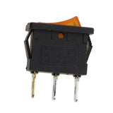 Maxbell 2x250V 10A 10 PCS Yellow LED Light 12V Car Boat Auto ON/OFF Rocker SPST Switch