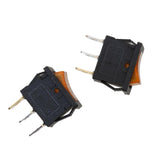 Maxbell 2x250V 10A 10 PCS Yellow LED Light 12V Car Boat Auto ON/OFF Rocker SPST Switch