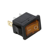 Maxbell 2x250V 10A 10 PCS Yellow LED Light 12V Car Boat Auto ON/OFF Rocker SPST Switch