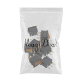 Maxbell 2x250V 10A 10 PCS Yellow LED Light 12V Car Boat Auto ON/OFF Rocker SPST Switch