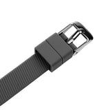 Maxbell Maxbell Sports Silicone Wrist Band + Metal Buckle For Fitbit Flex 2 Watch Black