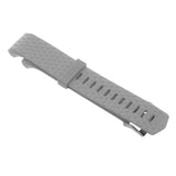 Maxbell Maxbell 3D Silicone Gel Wrist Band Strap +Buckle For Fitbit Charge 2 Bracelet Grey