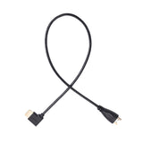 Left Angle HDMI Cable, Universal 90°Left Angle HDMI Male To HDMI Male Extender Cable Adapter Supports 1080P HD Resolution 30cm