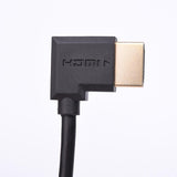 Left Angle HDMI Cable, Universal 90°Left Angle HDMI Male To HDMI Male Extender Cable Adapter Supports 1080P HD Resolution 30cm