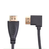 Left Angle HDMI Cable, Universal 90°Left Angle HDMI Male To HDMI Male Extender Cable Adapter Supports 1080P HD Resolution 30cm