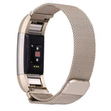 Maxbell Maxbell Replacement Watch Mesh Loop Wrist Band Strap for Fitbit Charge 2 Gold