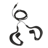 Maxbell 8x3.5mm Earhook Sport Waterproof Earphone Headphone for iPod MP3 Player Black