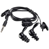 Maxbell 5x3.5mm Waterproof Earphone Headphone Stereo Swimming for MP3 Radio iPod Black