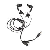 Maxbell 8x3.5mm Waterproof Earphone Headphone Stereo Swimming for MP3 Radio iPod Black