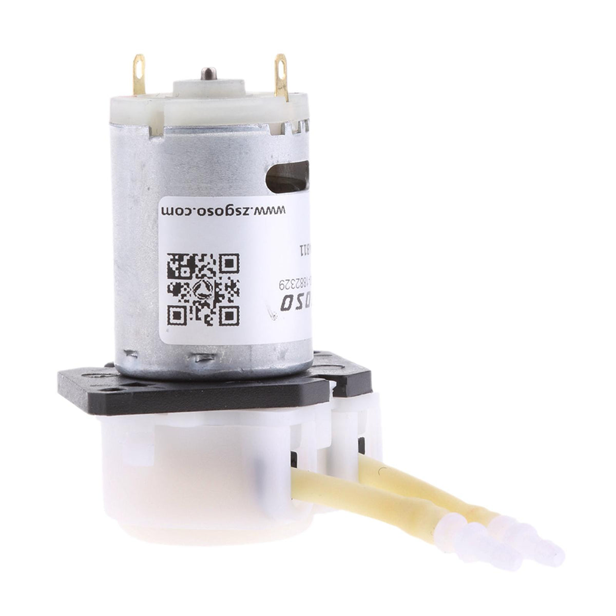 Maxbell Maxbell Peristaltic Liquid Miniature Dosing Hose Pump for Aquarium Lab White 12V