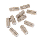Maxbell 2x10X RG6 RG59 F Type Copper Female to Female Barrel Coaxial Coax Coupler