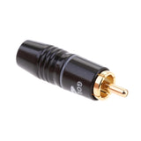Maxbell 4x2X Copper AV RCA Plug Audio Cable Male Connector Gold Plated Hi-Fi Loud