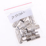 Maxbell 2x10x F Type Female to RCA Male Coax Coaxial Cable Audio Adapter Connector