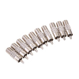 Maxbell 2x10x F Type Female to RCA Male Coax Coaxial Cable Audio Adapter Connector