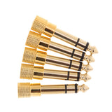Maxbell 6x6.3mm 1/4" Male Plug to 3.5mm 1/8" Female Jack Stereo Audio Adapter