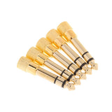 Maxbell 6x6.3mm 1/4" Male Plug to 3.5mm 1/8" Female Jack Stereo Audio Adapter