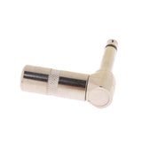 Maxbell 4x2 Pieces Mono Jack to Right Angled 90 Degree 6.35mm Welding Jack Plug