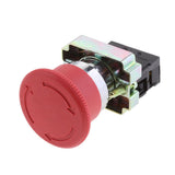 Maxbell 6xXB2-BS542 RED Mushroom NC Emergency Stop Latching Rotary Push Button Switch