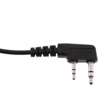 Maxbell 2xFlexible Throat Microphone Covert Acoustic Tube Earpiece Finger PTT Headset