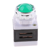 Maxbell 2x220V LED Metal Dash Panel Indicator Light Lamp Signal Light Green