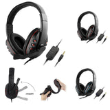 Maxbell Surround Sound Stereo PC Gaming Headset & Microphone 3.5mm with Mic red - Aladdin Shoppers