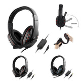 Maxbell Surround Sound Stereo PC Gaming Headset & Microphone 3.5mm with Mic red - Aladdin Shoppers