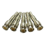 Maxbell 4x5X Solderless No Welding Joint BNC Male Coax Connector Adapter Plug