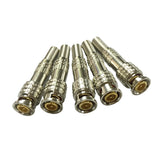 Maxbell 4x5X Solderless No Welding Joint BNC Male Coax Connector Adapter Plug