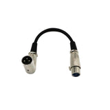 Maxbell 10x1ft XLR Female to Right-Angle Male Microphone Audio Extension Cable