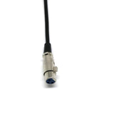 Maxbell 10x1ft XLR Female to Right-Angle Male Microphone Audio Extension Cable