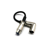 Maxbell 10x1ft XLR Female to Right-Angle Male Microphone Audio Extension Cable