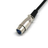 Maxbell 10x1ft XLR Female to Right-Angle Male Microphone Audio Extension Cable