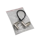 Maxbell 5x3Pin XLR Right Angle 90 Degree Female to Male Mic Cable Connector