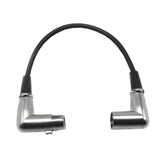 Maxbell 5x3Pin XLR Right Angle 90 Degree Female to Male Mic Cable Connector