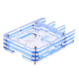 Maxbell Maxbell Acrylic Case Enclosure Good Heat Dissipationfor for Raspberry Pi3 Model Blue