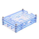 Maxbell 2xClear Case Enclosure Box for Raspberry Pi2 PI3 Model B+ Blue