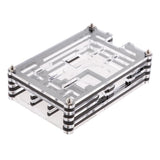 Maxbell 5xClear Case Enclosure Box for Raspberry Pi2 PI3 Model B+ Black