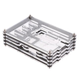 Maxbell 5xClear Case Enclosure Box for Raspberry Pi2 PI3 Model B+ Black