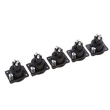 Maxbell 2x5pcs 3 Pin XLR Female Socket Panel Mount Chassis Connector Adapter