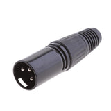 Maxbell 2x5pcs Speaker Cable XLR Male Connector End for Mic Audio Loudspeaker