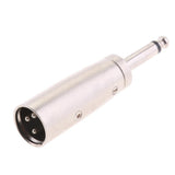 Maxbell 2x2 Pack XLR 3-Pin Male to 1/4" 6.35mm Mono Male Jack Audio Mic Adapter
