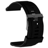 Maxbell 2xSilicone Wrist Band Replacement Strap for Suunto Traverse Smart Watch Black