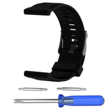 Maxbell 2xSilicone Wrist Band Replacement Strap for Suunto Traverse Smart Watch Black