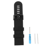 Maxbell 2xSilicone Wrist Band Replacement Strap for Suunto Traverse Smart Watch Black