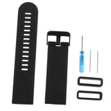 Maxbell 2xSilicone Wrist Band Replacement Strap for Suunto Traverse Smart Watch Black