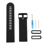 Maxbell 2xSilicone Wrist Band Replacement Strap for Suunto Traverse Smart Watch Black