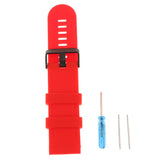 Maxbell 2xSilicone Wrist Band Replacement Strap for Suunto Traverse Smart Watch Red