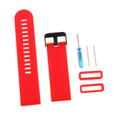 Maxbell 2xSilicone Wrist Band Replacement Strap for Suunto Traverse Smart Watch Red