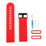 Maxbell 2xSilicone Wrist Band Replacement Strap for Suunto Traverse Smart Watch Red