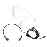 Maxbell 2x2 Way Talk Headset PTT Mic Acoustic Tube Earpiece for Motorola T-Series